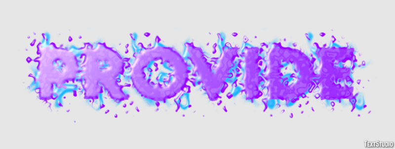 Provide Text effect