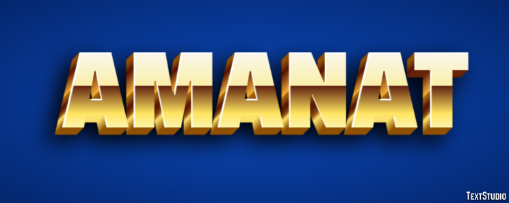 Amanat Text Effect
