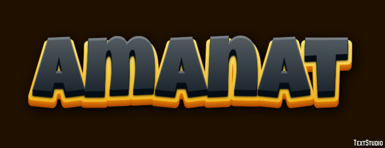Amanat Text effect