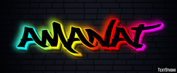 Amanat Text effect