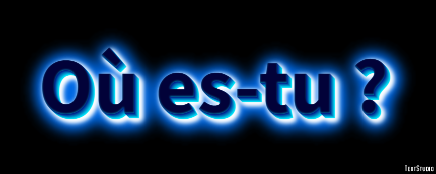 Où es-tu ? Effet de Texte