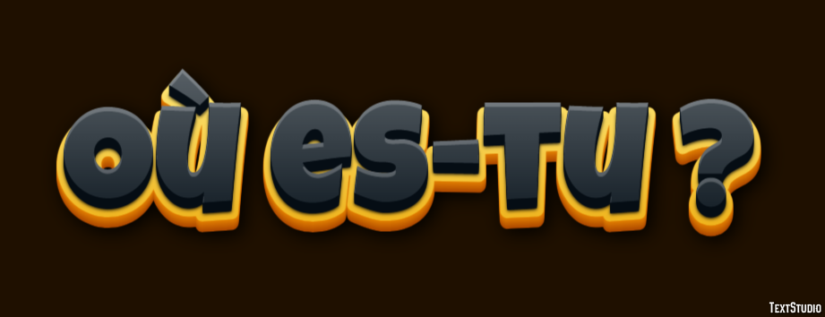 Où es-tu ? Effet de Texte