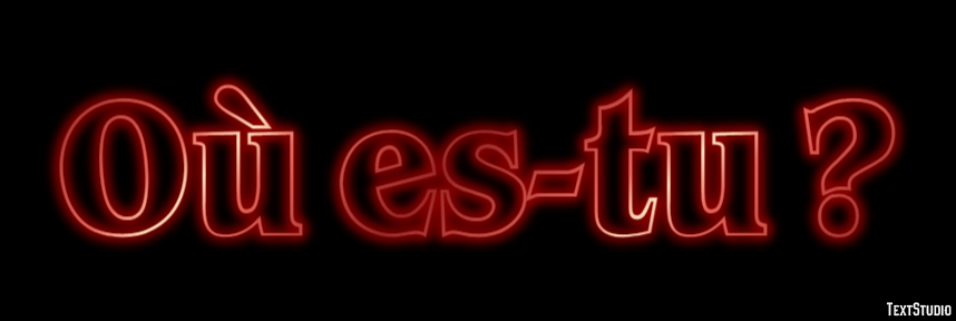 Où es-tu ? Effet de texte