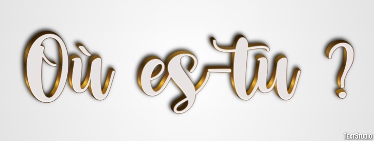 Où es-tu ? Effet de Texte