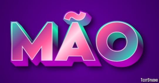 Mão Text Effect