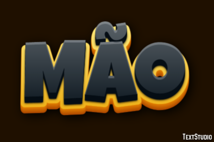 Mão Text effect