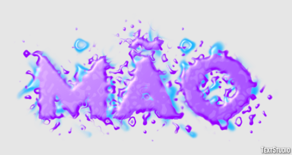 Mão Text effect