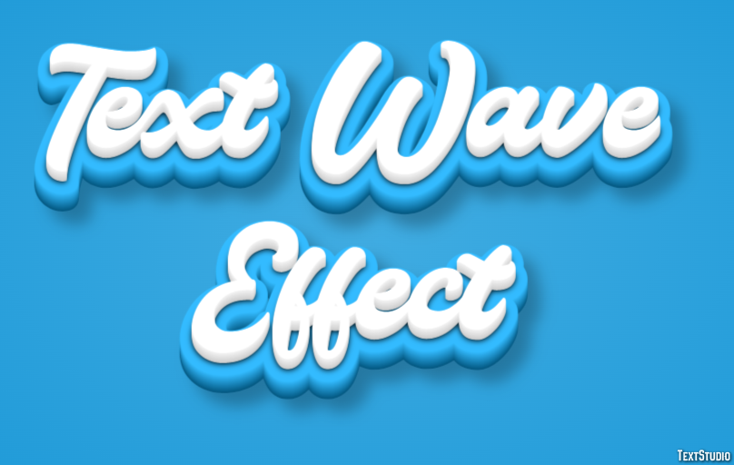Text Wave Effect Text Effect