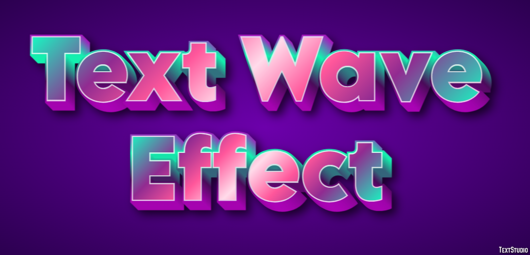 Text Wave Effect Metin Efekti