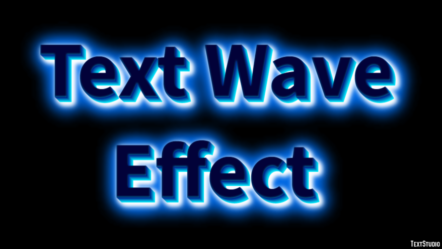 Text Wave Effect Text Effect