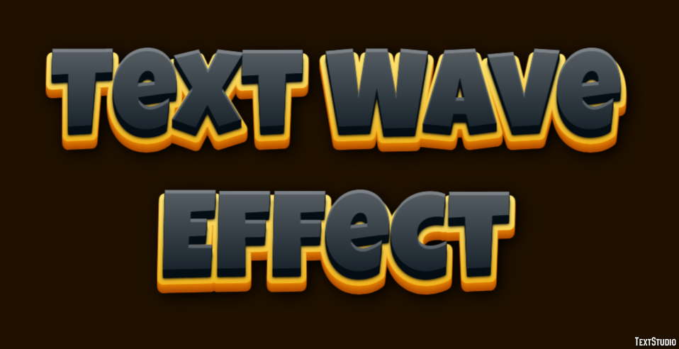 Text Wave Effect Text Effect