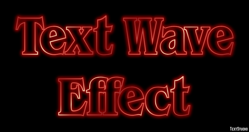Text Wave Effect Metin Efekti