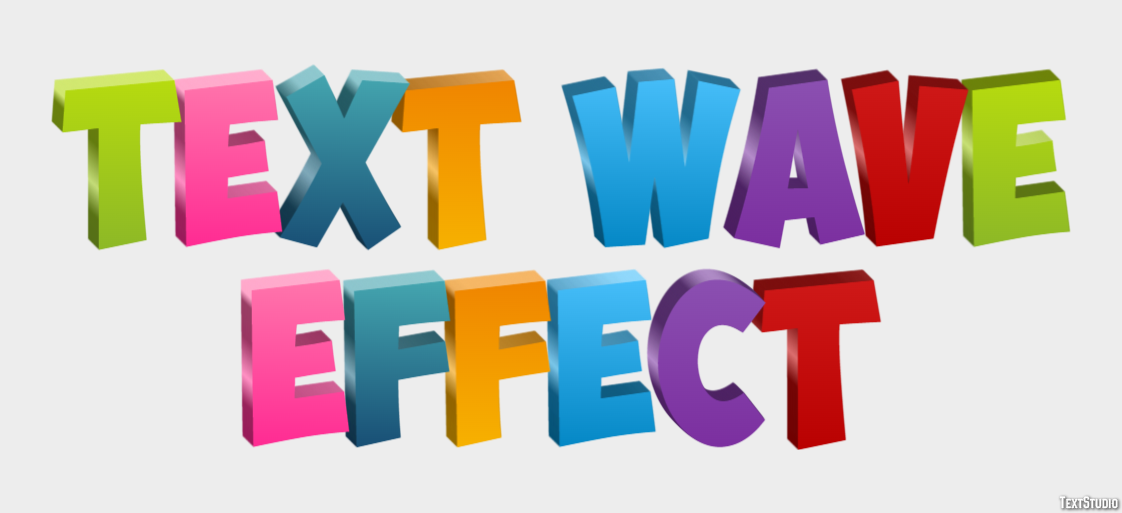 Text Wave Effect Metin Efekti