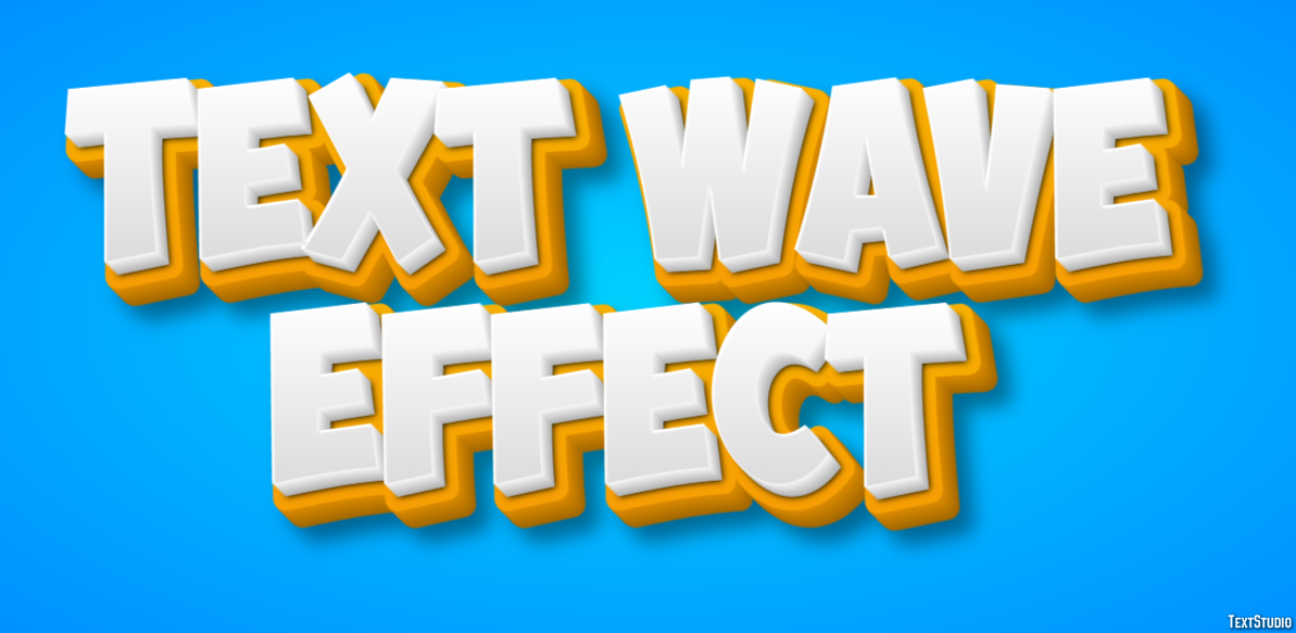 Text Wave Effect Metin Efekti