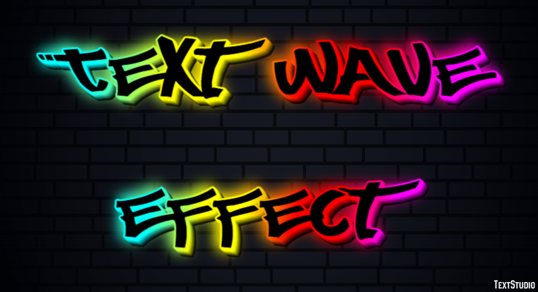 Text Wave Effect Text Effect