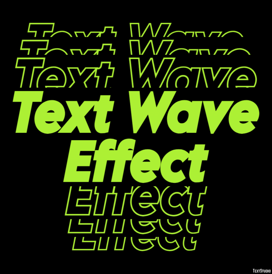 Text Wave Effect Эффект текста