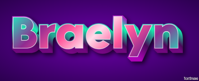 Braelyn Tekst Effect