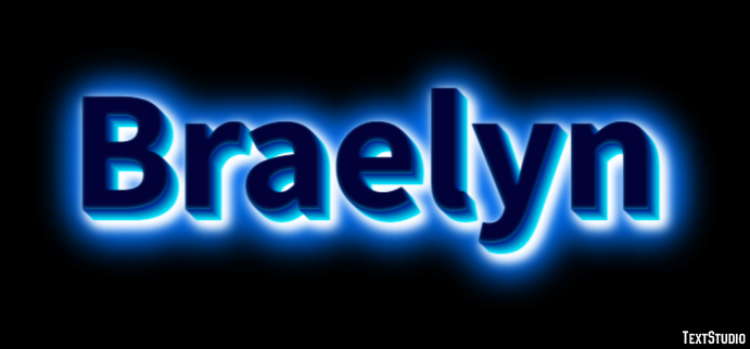 Braelyn テキスト効果