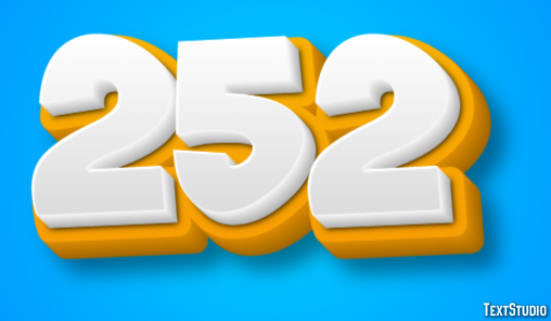 252 Text Effect