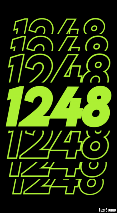 1248 Tekst effect