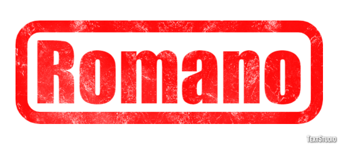 Romano Effetto testo