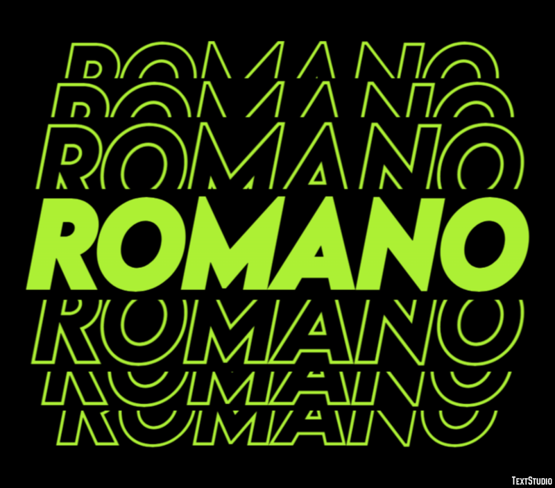 Romano Effetto testo