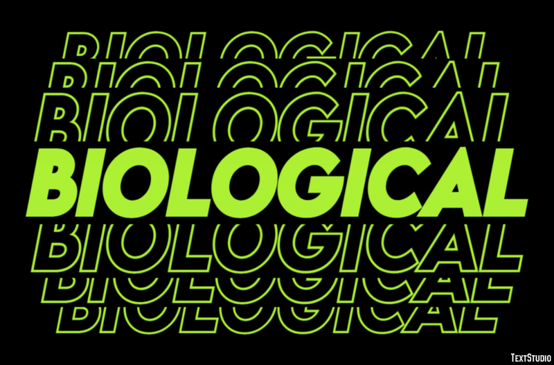 Biological Efeito de texto