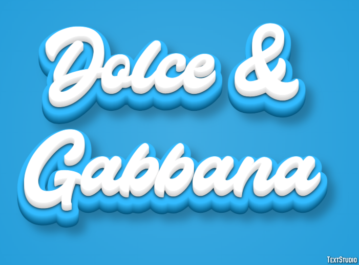Dolce & Gabbana Effet de Texte