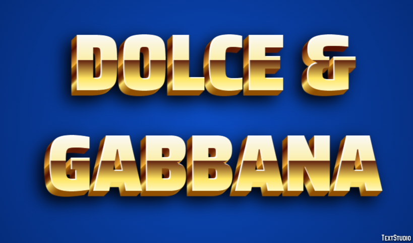 Dolce & Gabbana Effet de Texte