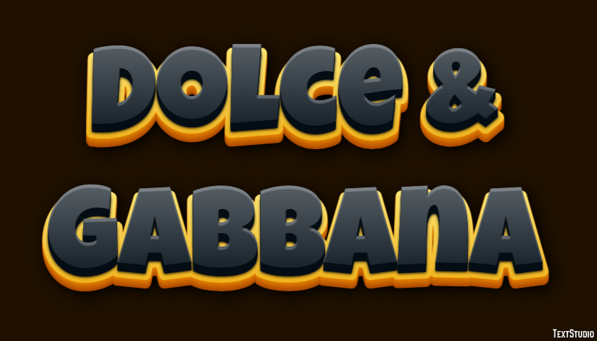 Dolce & Gabbana Effet de Texte