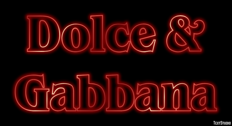 Dolce & Gabbana Effet de Texte