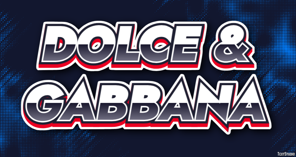 Dolce & Gabbana Effet de texte