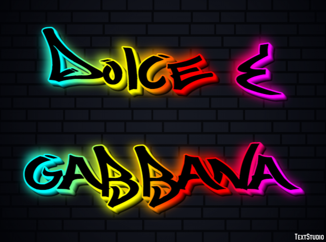 Dolce & Gabbana Effet de texte