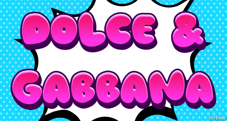 Dolce & Gabbana Effet de Texte