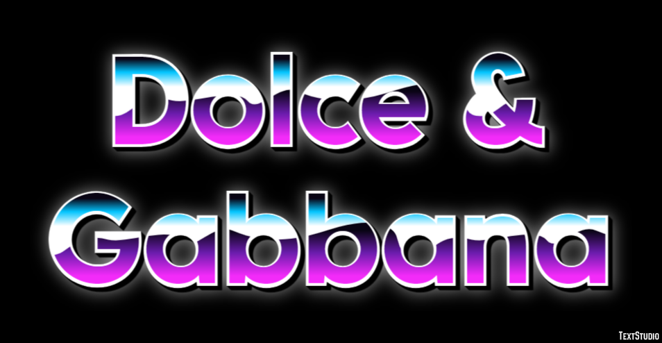 Dolce & Gabbana Effet de Texte