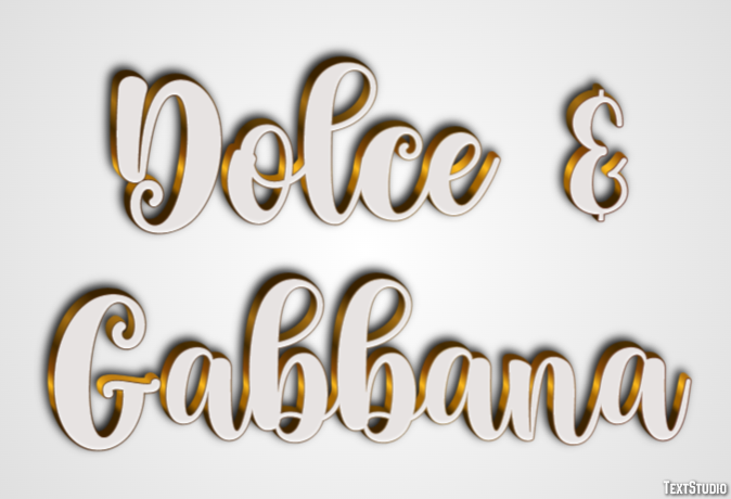 Dolce & Gabbana Effet de Texte