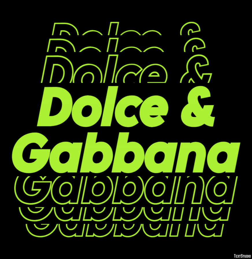 Dolce & Gabbana Effet de Texte