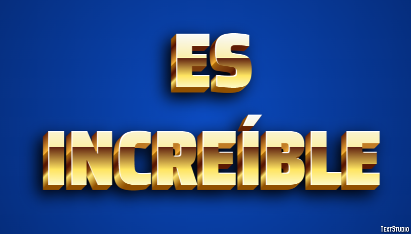 Es increíble Effetto testo