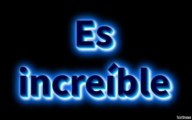 Es increíble Effetto testo