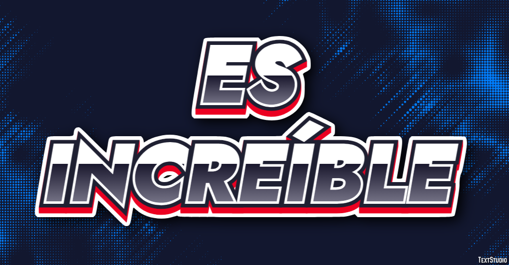 Es increíble Effetto testo