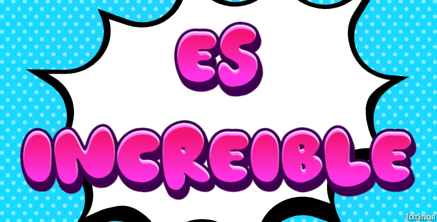 Es increíble Effetto testo