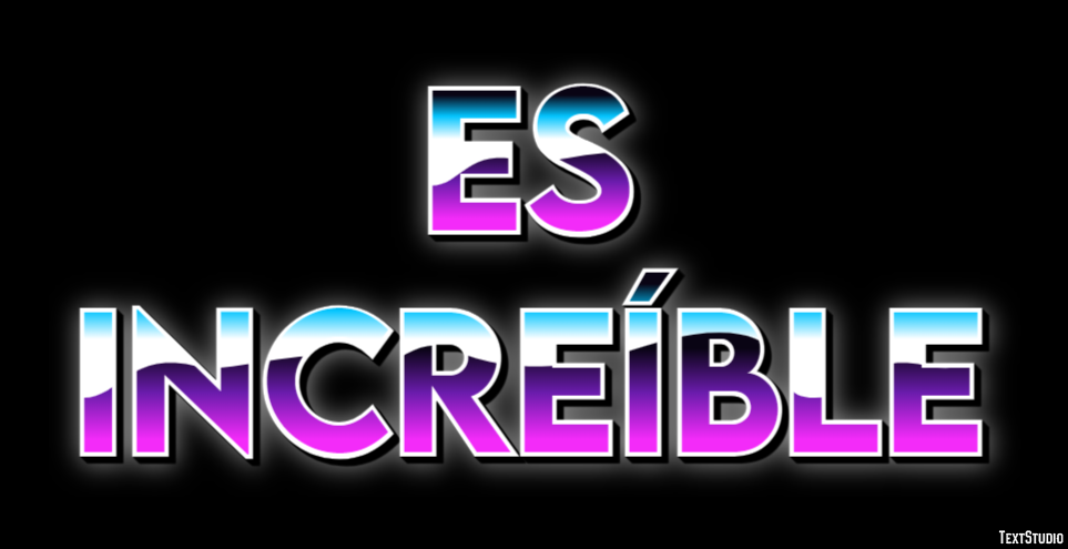 Es increíble Effetto testo
