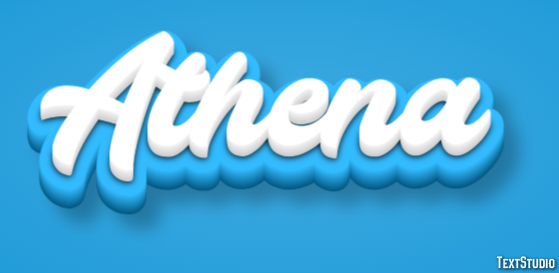 Athena Efekt tekstowy