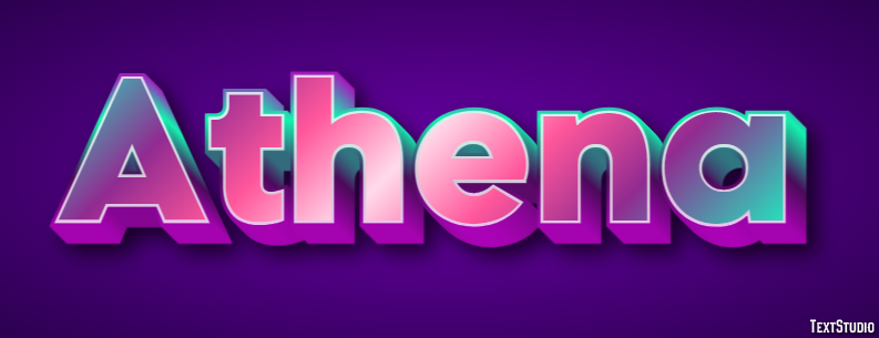 Athena Efekt tekstowy