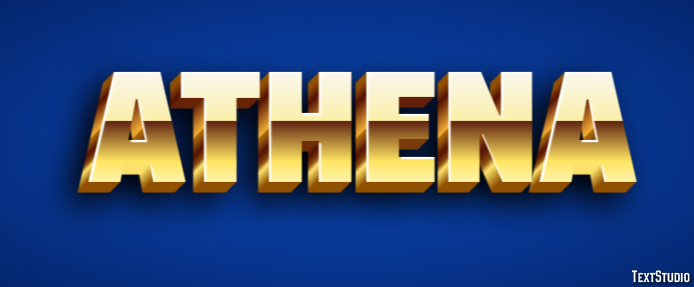Athena Efekt tekstowy