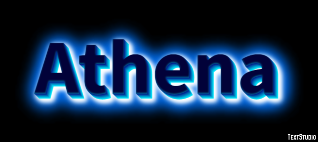 Athena Efekt tekstowy