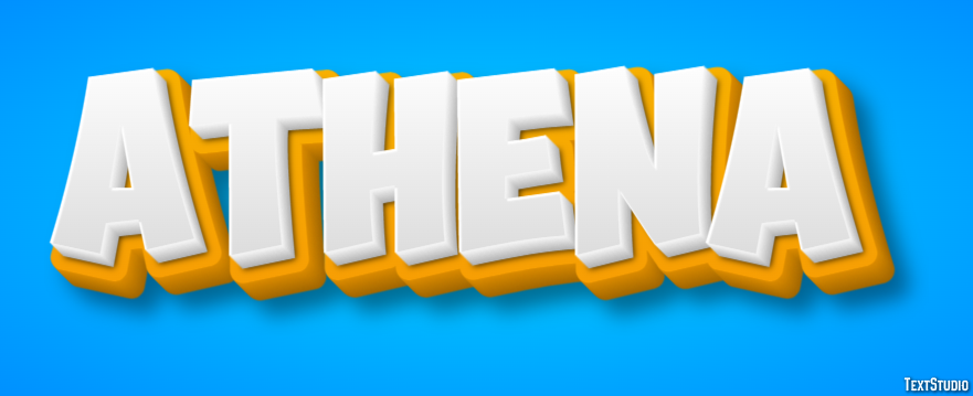 Athena Efekt tekstowy