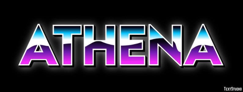 Athena Efekt tekstowy