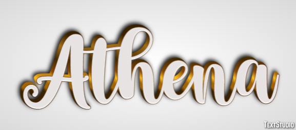 Athena Efekt tekstowy
