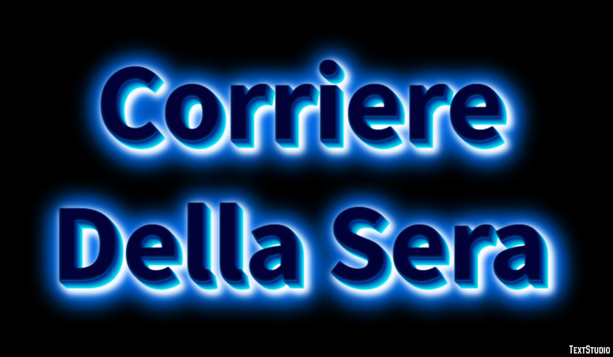 Corriere Della Sera Texteffekt